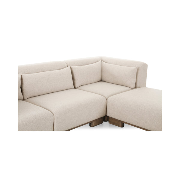 June Lounge Modular Sectional in Oatmeal