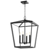 Hyperion 4Lt Chandelier In Noir