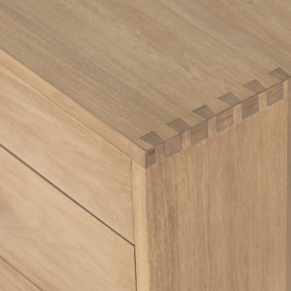 Isador Executive Desk In Dry Wash Poplar