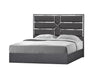Da Vinci King Bed in Charcoal
