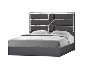Da Vinci King Bed in Charcoal