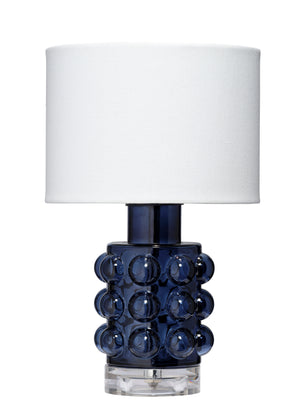 Seltzer Blown Glass Table Lamp, Blue