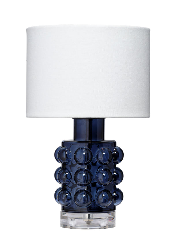 Seltzer Blown Glass Table Lamp, Blue