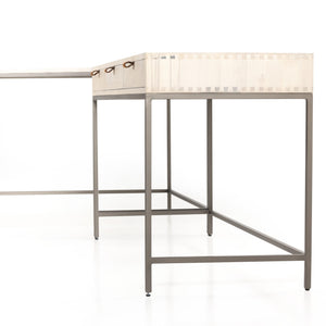 Trey Desk System - Dove Poplar