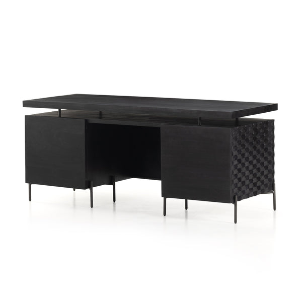 Raffael Desk In Carved Black Wash