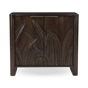 Ledro Solid Mango Wood 2-Door Cabinet