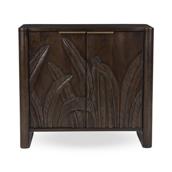 Ledro Solid Mango Wood 2-Door Cabinet
