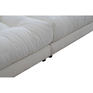 Moe's Davie Sofa in Warm White Upholstery