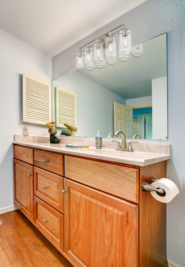 Delaney 5 Light Vanity in Brushed Nickel Finish