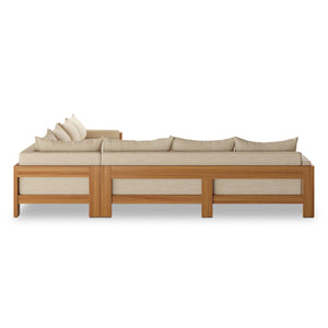 Chapman Outdoor 3Pc Sectional In Casa Cream