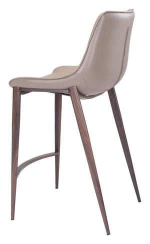 Magnus Counter Stool (Set of 2) Brown & Walnut