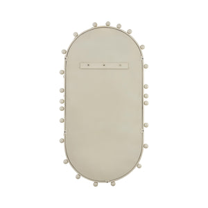 Bubbles Ivory Large Oval Wall Mirror