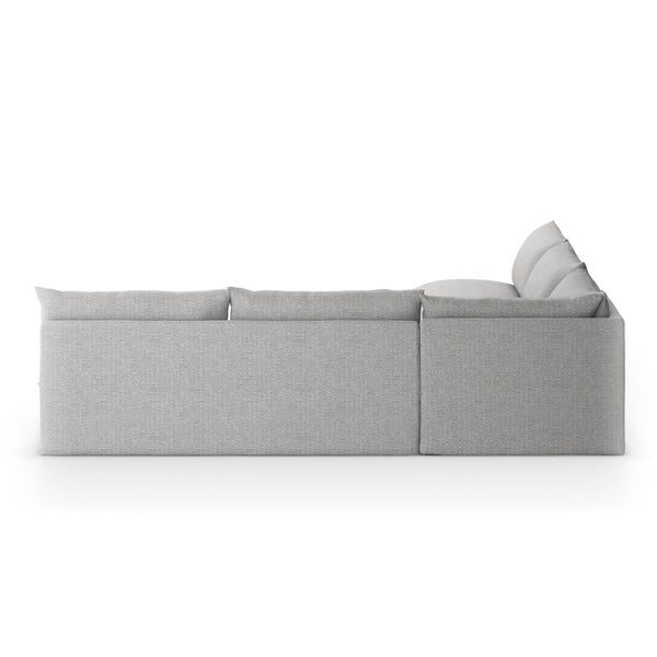 Grant Outdoor 3 Pc Sectional In Faye Ash