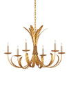 Bette Gold Chandelier In Grecian Gold Leaf
