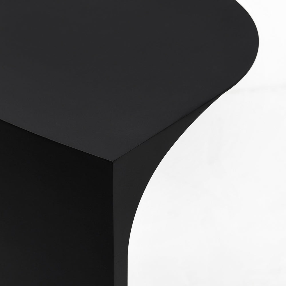 Cote Metal Accent Table - Black Metal Design