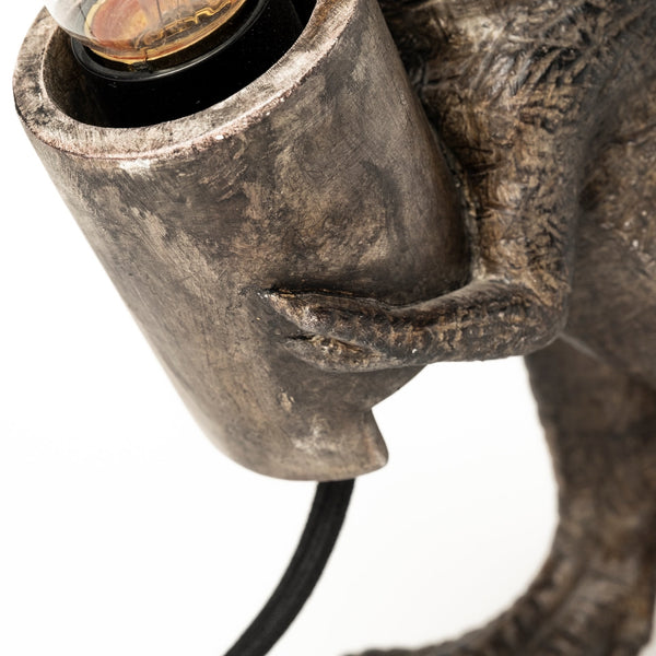 Raptor (10.6"H) Dark Tone Resin Tyrannosaurus Rex Table Lamp