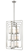 Aideen 12 Light Pendant in Brushed Nickel Finish