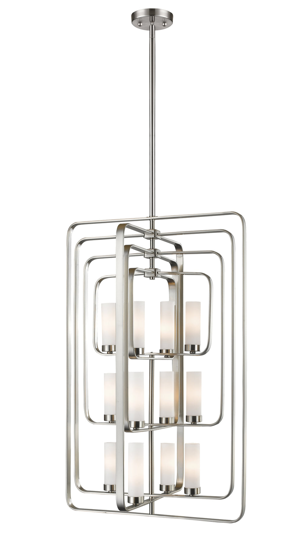 Aideen 12 Light Pendant in Brushed Nickel Finish
