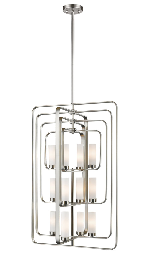 Aideen 12 Light Pendant in Brushed Nickel Finish