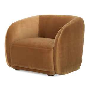 Moe's Faye Accent Chair in Tan Faux Mohair