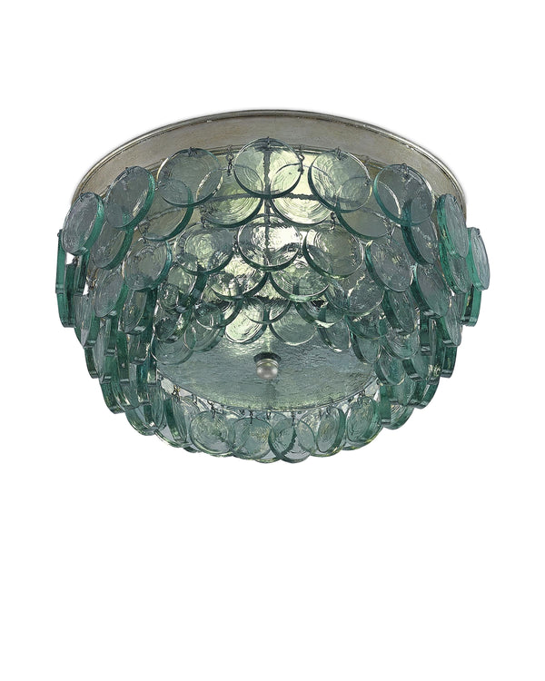 Braithwell Flush Mount In Silver Leaf