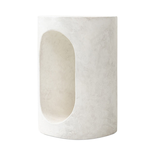Samson End Table In Textured Lunar Concrete