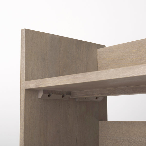 Aida Light Gray Wood Console Table