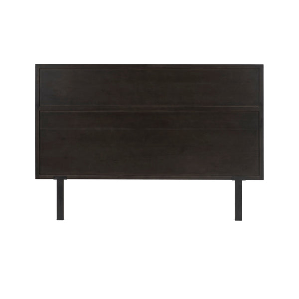 Caine KD Rattan Queen Headboard, Black
