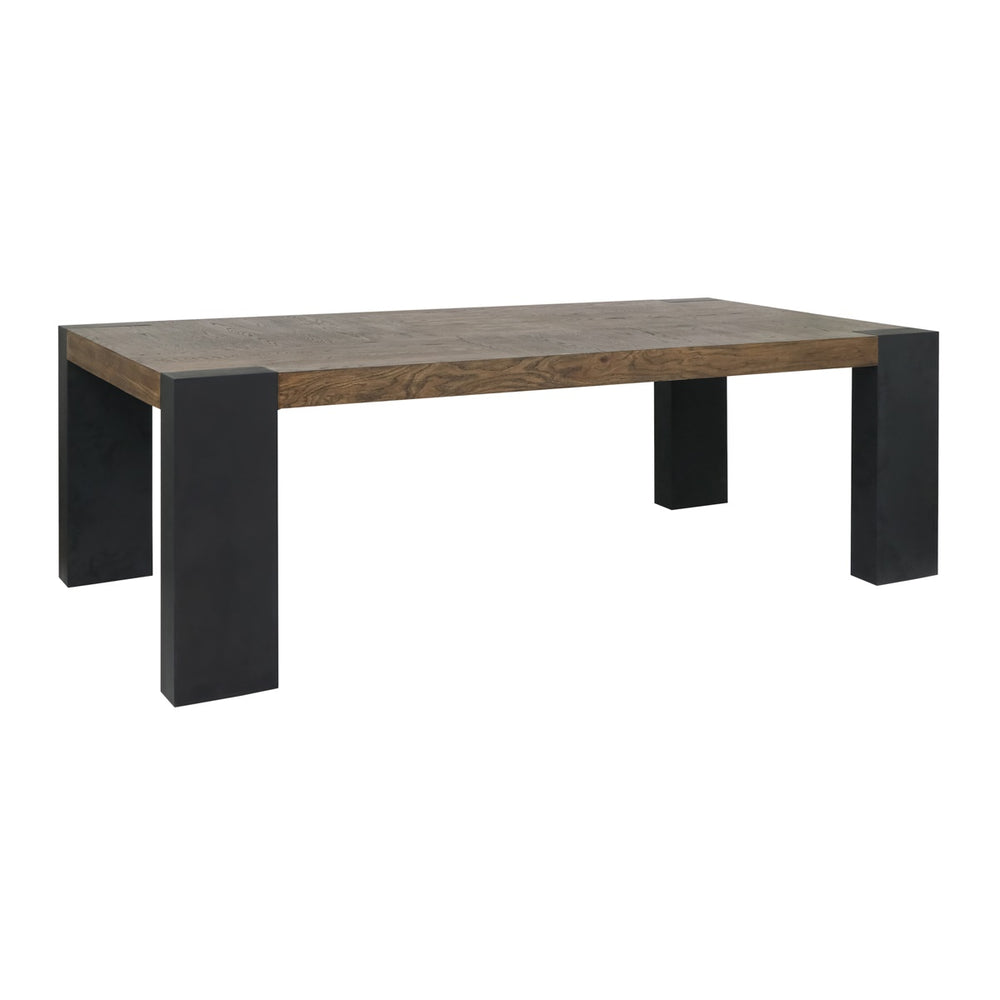 Deaven Solid Wood Rectangle Dining Table - Toasted Brown