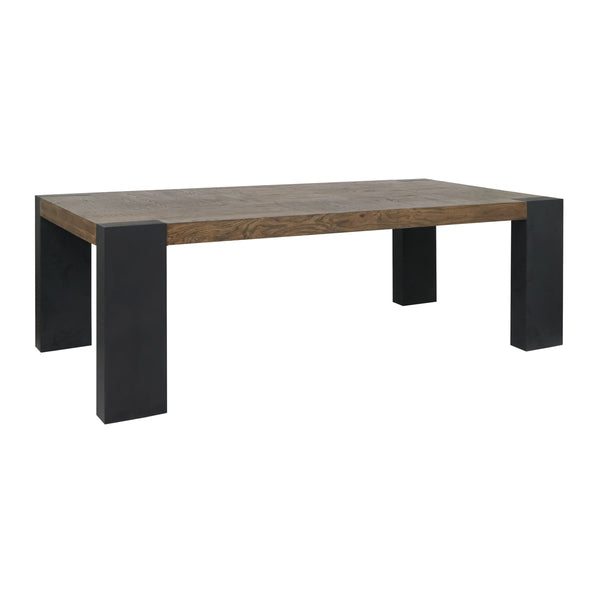 Deaven Solid Wood Rectangle Dining Table - Toasted Brown