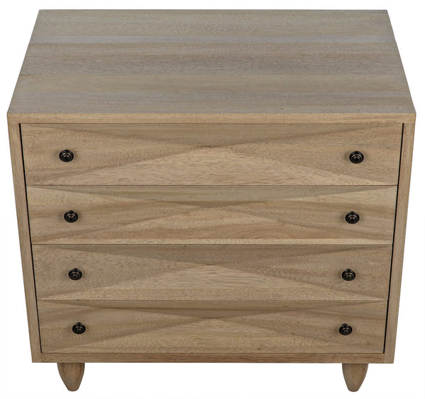 Diamond Chest in Washed Walnut Finish