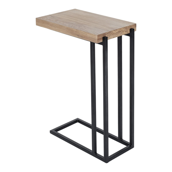Moe's Mila C-Shaped Side Table in Natural Oak