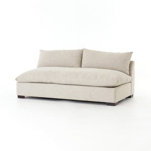 Grant Armless Sofa-Oatmeal