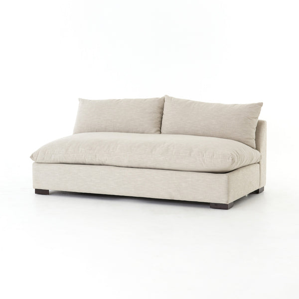 Grant Armless Sofa-Oatmeal