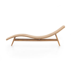 Portia Outdoor Chaise Lounge In Natural