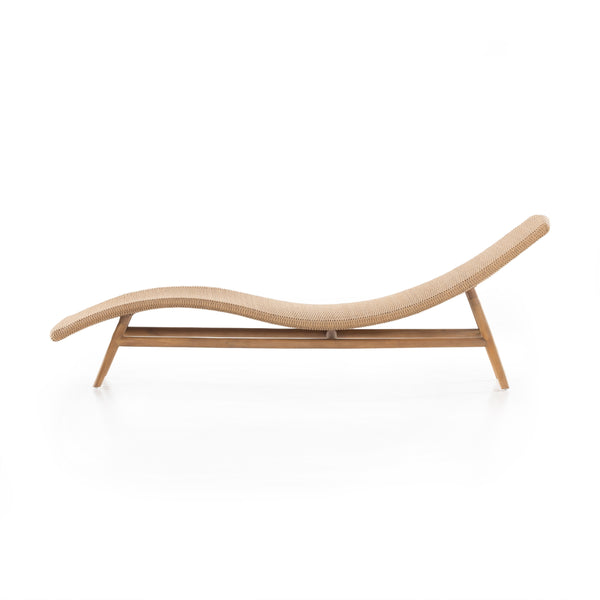 Portia Outdoor Chaise Lounge In Natural