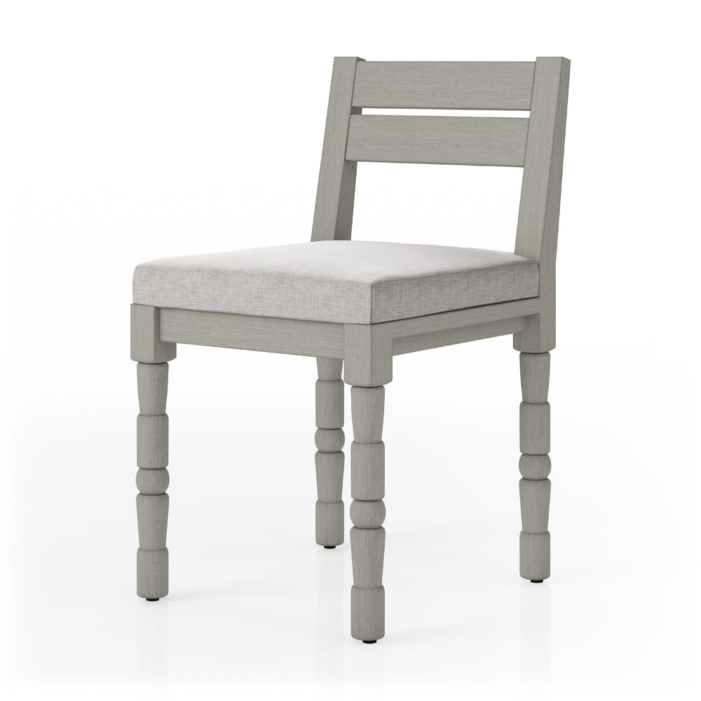 Waller Outdoor Dining Chair In Grey/Stone