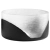 Flat Ominous Frost Vase in Clear and Black
