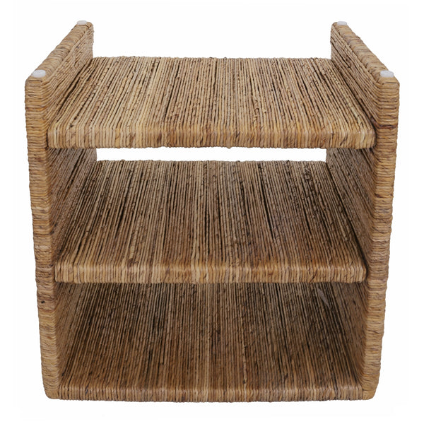 Kanza Abaca Nightstand/Side Table, Natural