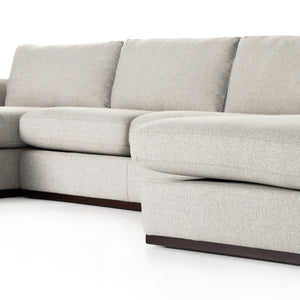 Colt 3-Piece U Sectional - Aldred Silver
