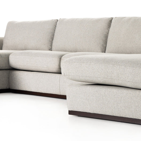 Colt 3-Piece U Sectional - Aldred Silver