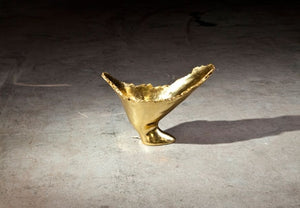 Burled Vase Gold Leaf