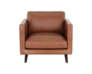 ROGERS ARMCHAIR - SHALIMAR TOBACCO LEATHER
