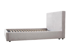 ELLA Storage QUEEN Bed in greige tweed
