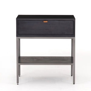 Trey Nightstand-Black Wash Poplar