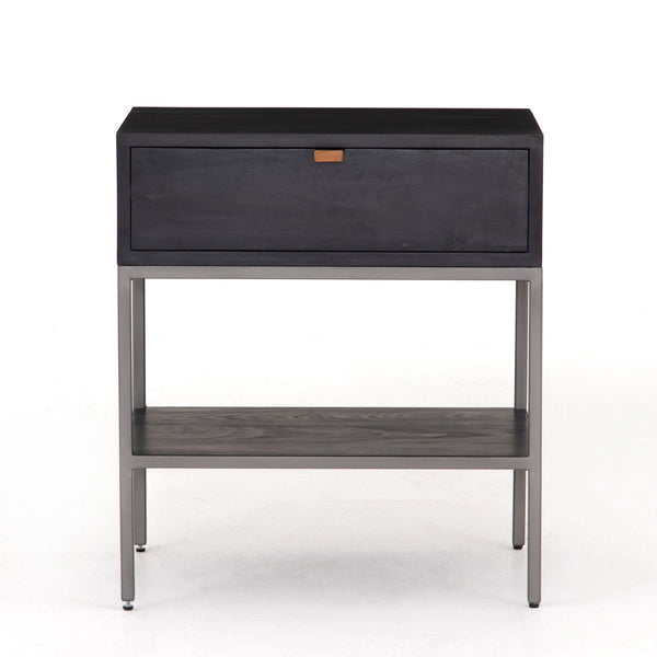 Trey Nightstand-Black Wash Poplar