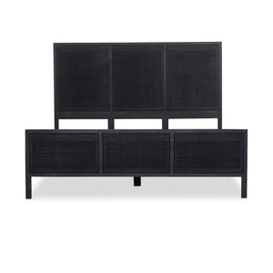 Sydney Queen Bed - Black Wash