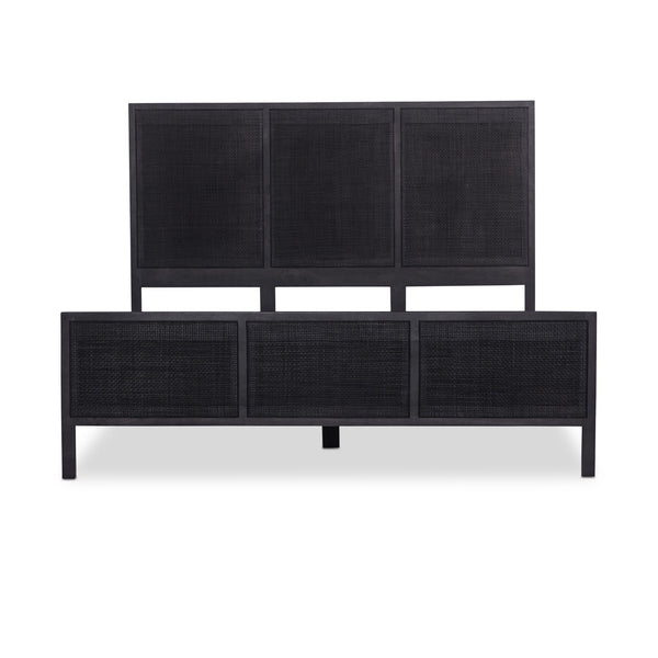 Sydney Queen Bed - Black Wash