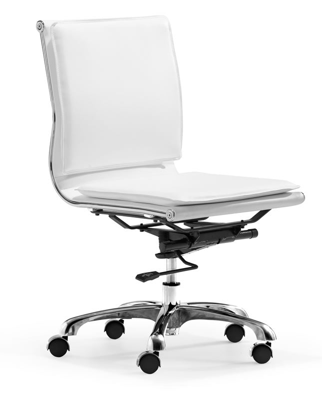Lider Plus Armless Office Chair White