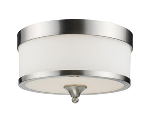 Cosmopolitan 3 Light Flush Mount in Brushed Nickel Finish